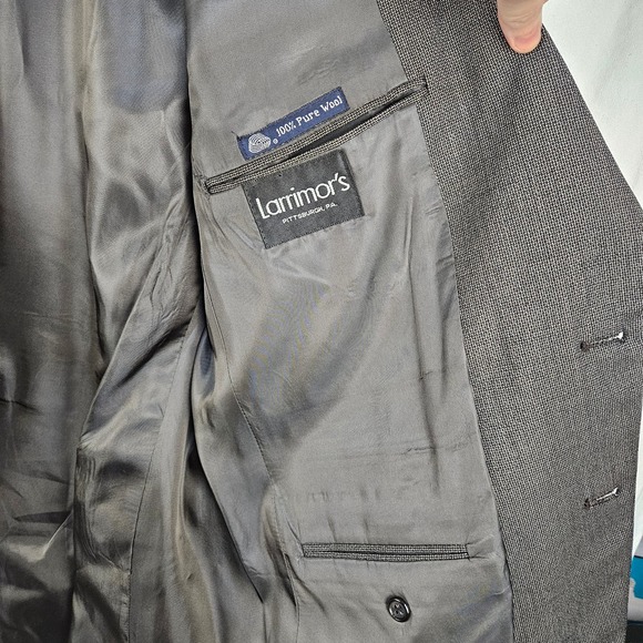 Burberry's 80's 100% wool blazer made in USA, size 42‎ - Picture 6 of 7